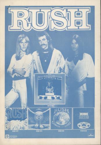 Rush 2112 Tour - + Ticket Stub & Press Clippings tour programme UK RUSTRTO521322