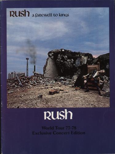 Rush A Farewell To Kings - EX tour programme UK RUSTRAF756937