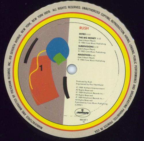 Rush A Show Of Hands 2-LP vinyl record set (Double LP Album) US RUS2LAS467325