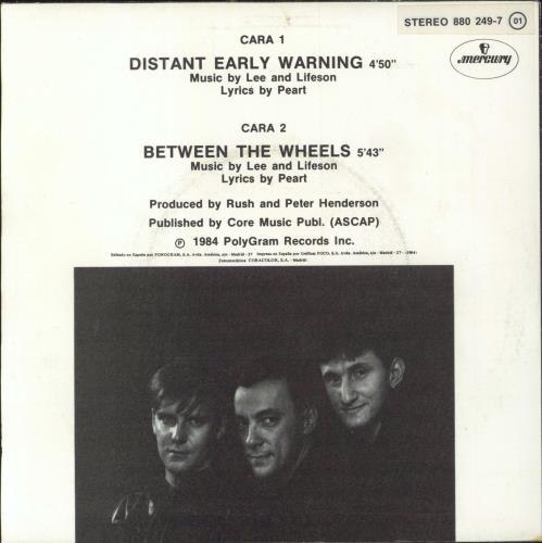 Rush Alerta Roja - Distant Early Warning 7" vinyl single (7 inch record / 45) Spanish RUS07AL465215