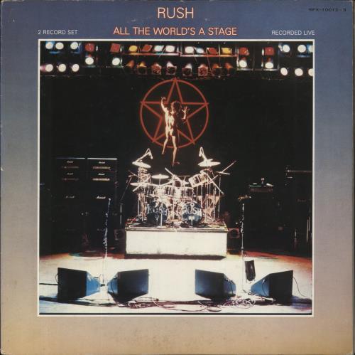 Rush All The World's A Stage - No Obi 2-LP vinyl record set (Double LP Album) Japanese RUS2LAL835725