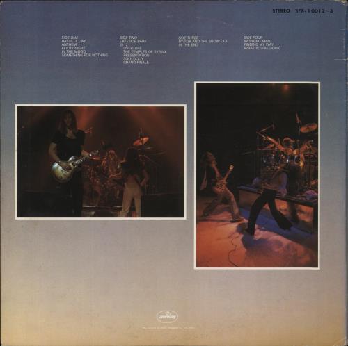 Rush All The World's A Stage - No Obi 2-LP vinyl record set (Double LP Album) Japanese RUS2LAL835725