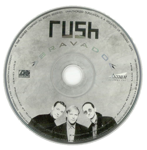 Rush Bravado - Picture CD single (CD5 / 5") US RUSC5BR09182