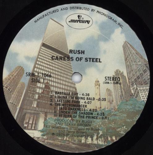 Rush Caress Of Steel - EX vinyl LP album (LP record) US RUSLPCA798454
