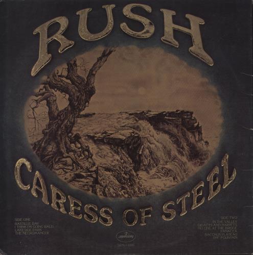 Rush Caress Of Steel - EX vinyl LP album (LP record) US RUSLPCA798454