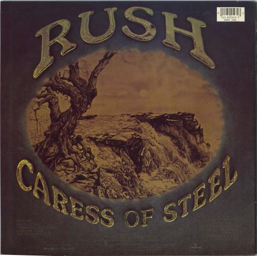 Rush Caress Of Steel vinyl LP album (LP record) US RUSLPCA770504