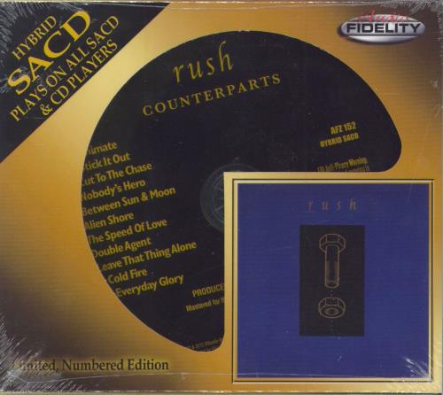 Rush Counterparts: Remastered + Die-Cut Slipcase - Sealed super audio CD SACD US RUSSACO797684