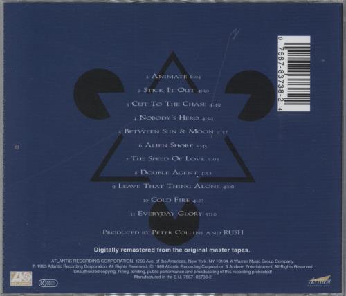 Rush Counterparts CD album (CDLP) UK RUSCDCO302805