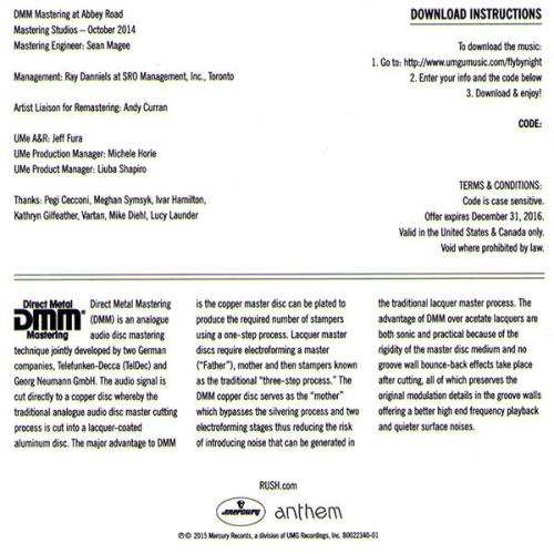 Rush Fly By Night - Direct Metal Mastered 180 Gram - Sealed vinyl LP album (LP record) US RUSLPFL811382