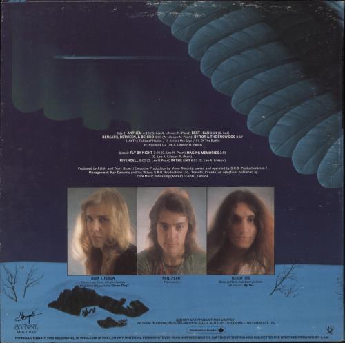 Rush Fly By Night vinyl LP album (LP record) Canadian RUSLPFL798879