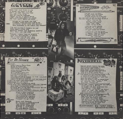 Rush Fly By Night vinyl LP album (LP record) Canadian RUSLPFL798879