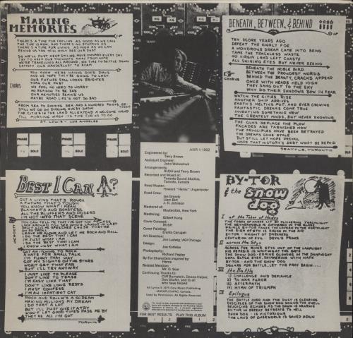 Rush Fly By Night vinyl LP album (LP record) Canadian RUSLPFL798879