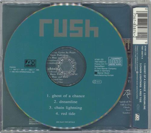Rush Ghost Of A Chance CD single (CD5 / 5") German RUSC5GH797632