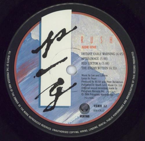 Rush Grace Under Pressure vinyl LP album (LP record) UK RUSLPGR810819