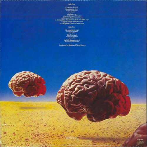Rush Hemispheres + Obi vinyl LP album (LP record) Japanese RUSLPHE75170