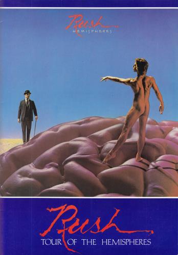 Rush Hemispheres - Tour Of The Hemispheres + Ticket Stub tour programme UK RUSTRHE756615