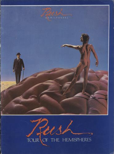 Rush Hemispheres - Tour Of The Hemispheres tour programme US RUSTRHE320452