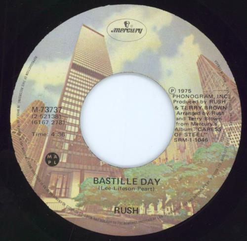 Rush Lakeside Park 7" vinyl single (7 inch record / 45) Canadian RUS07LA798984