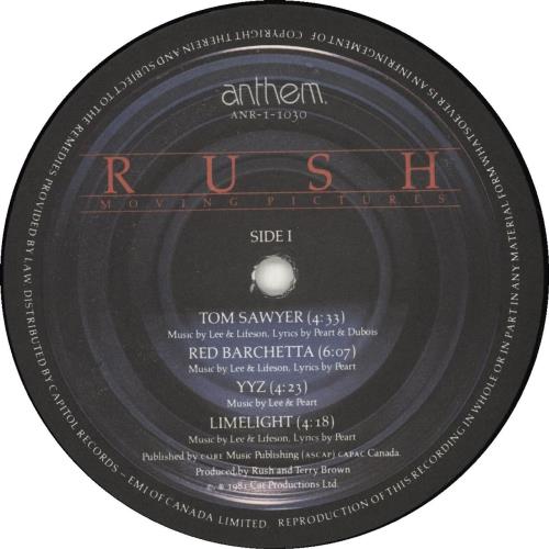 Rush Moving Pictures - 1st - EX vinyl LP album (LP record) Canadian RUSLPMO245758