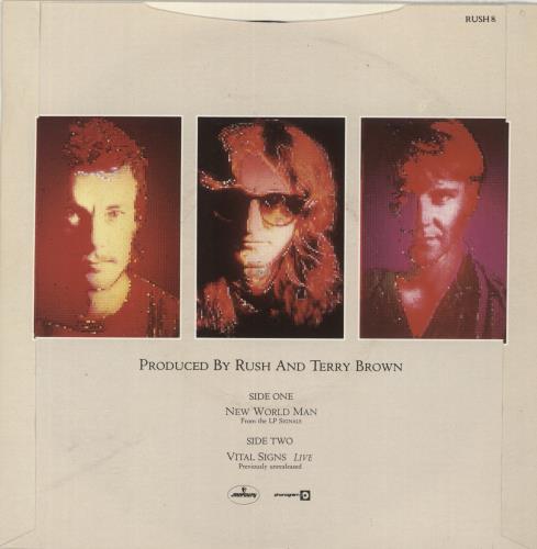Rush New World Man 7" vinyl single (7 inch record / 45) UK RUS07NE29422