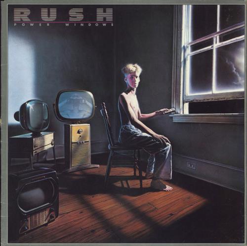 Rush Power Windows + Lyric Insert vinyl LP album (LP record) Australian RUSLPPO798577