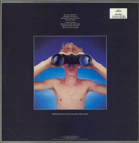 Rush Power Windows + Lyric Insert vinyl LP album (LP record) Australian RUSLPPO798577