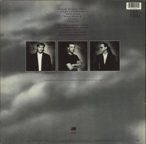 Rush Presto - VG vinyl LP album (LP record) UK RUSLPPR810195