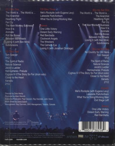 Rush R40 Live + Blu-Ray 3-disc CD/DVD Set US RUS3DRL892910