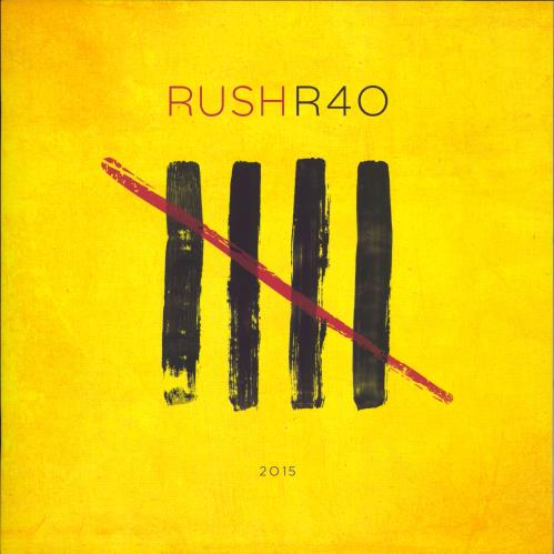 Rush R40 tour programme Canadian RUSTRR771805