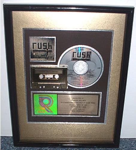 Rush Roll The Bones award disc US RUSAWRO309006