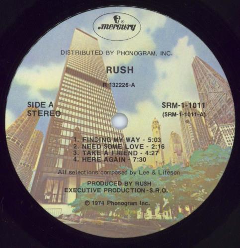 Rush Rush [Club Edition] vinyl LP album (LP record) US RUSLPRU798844