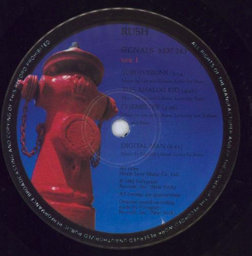 Rush Signals - 1st vinyl LP album (LP record) UK RUSLPSI623464
