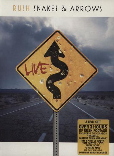 Rush Snakes And Arrows Live DVD UK RUSDDSN453649