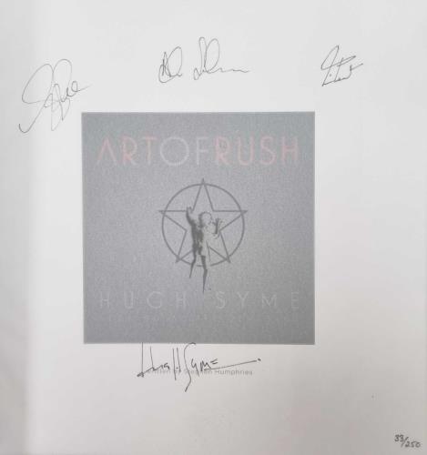 Rush The Art of Rush - Autographed book Canadian RUSBKTH771470