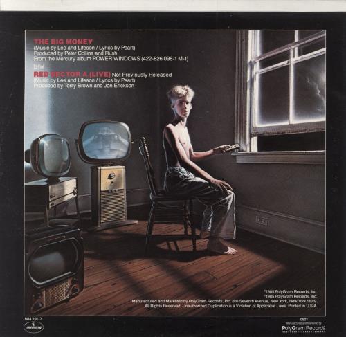 Rush The Big Money 7" vinyl single (7 inch record / 45) US RUS07TH58778