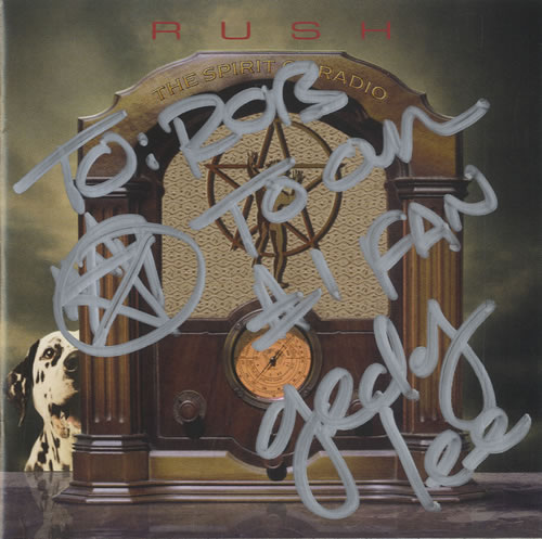 Rush The Spirit Of Radio: Greatest Hits 1974-1987 - Autographed CD album (CDLP) US RUSCDTH463918