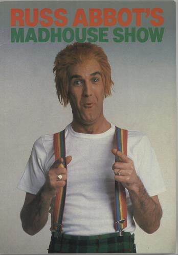 Russ Abbot Russ Abbot's Madhouse Show tour programme UK RU2TRRU660510