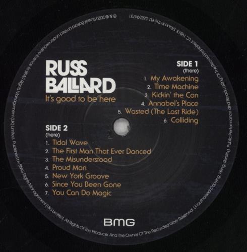 Russ Ballard It's Good To Be Here vinyl LP album (LP record) UK RBALPIT844746