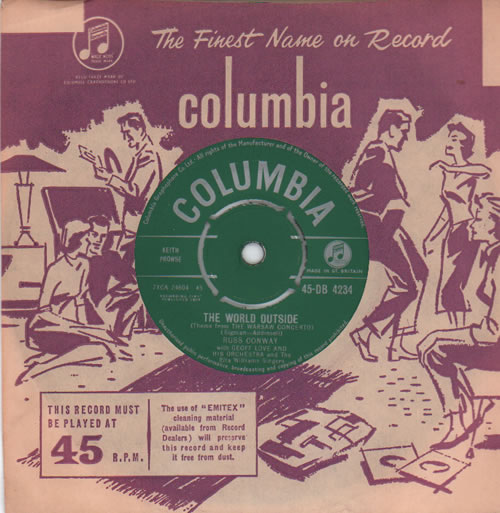 Russ Conway The World Outside 7" vinyl single (7 inch record / 45) UK RN907TH634355