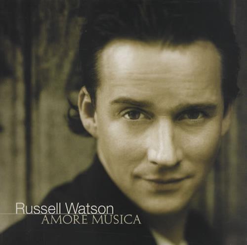 Russell Watson Amore Musica - Autographed CD album (CDLP) US RUWCDAM405143