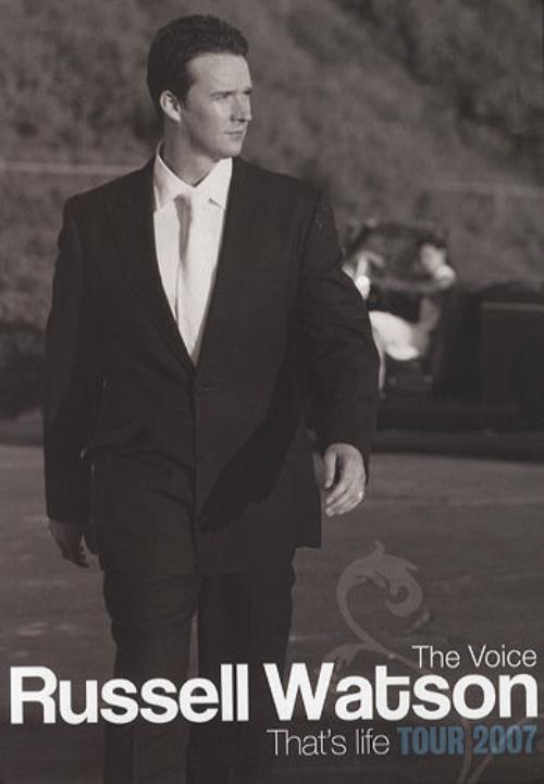 Russell Watson That's Life Tour 2007 Programme tour programme UK RUWTRTH424079