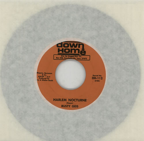 Rusty Geis Harlem Nocturne 7" vinyl single (7 inch record / 45) US R6U07HA574556