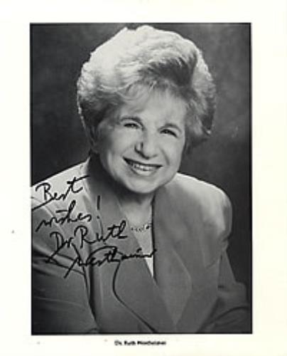 Ruth Westheimer Autographed Publicity Photograph photograph US RW1PHAU269668