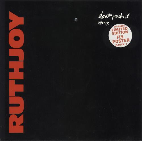 RuthJoy Don't Push It - Remix 12" vinyl single (12 inch record / Maxi-single) UK RHJ12DO723923