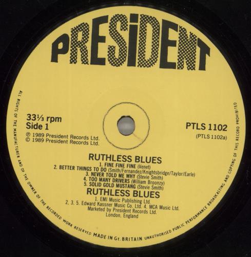 Ruthless Blues Ruthless Blues vinyl LP album (LP record) UK RW8LPRU506082