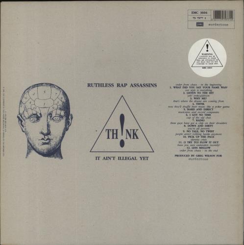 Ruthless Rap Assassins Think, It Ain't Illegal Yet vinyl LP album (LP record) UK 9ASLPTH834473