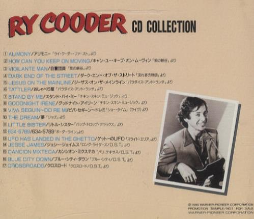 Ry Cooder CD Collection CD album (CDLP) Japanese RYCCDCD311866
