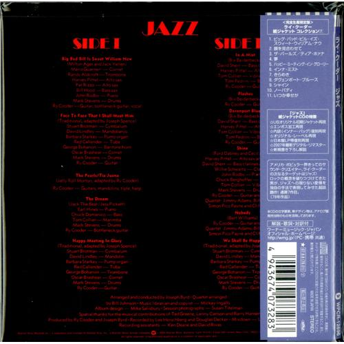 Ry Cooder Jazz CD album (CDLP) Japanese RYCCDJA405403