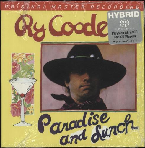 Ry Cooder Paradise And Lunch - Sealed CD album (CDLP) US RYCCDPA693118