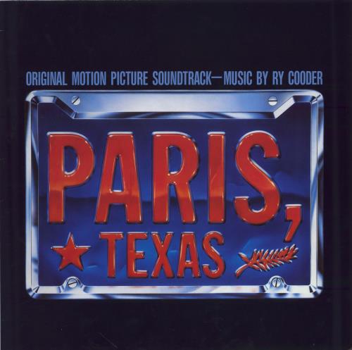 Ry Cooder Paris, Texas vinyl LP album (LP record) German RYCLPPA779190